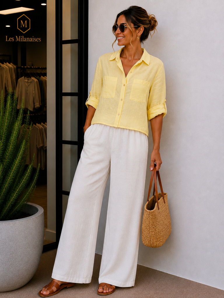 Chemise Gisou - jaune