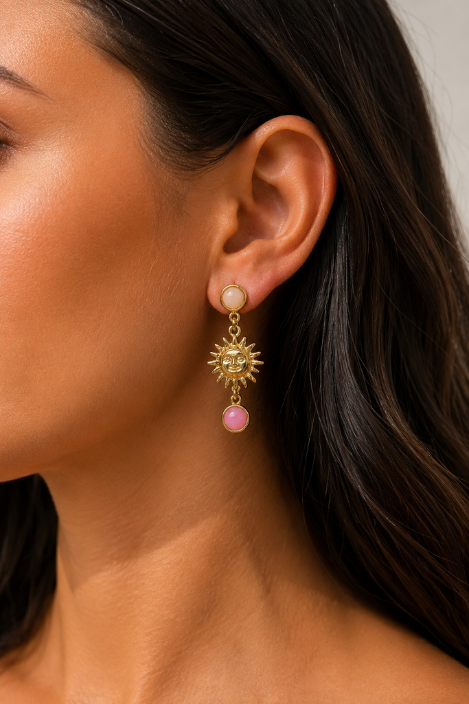 Boucle d’oreille soleil
