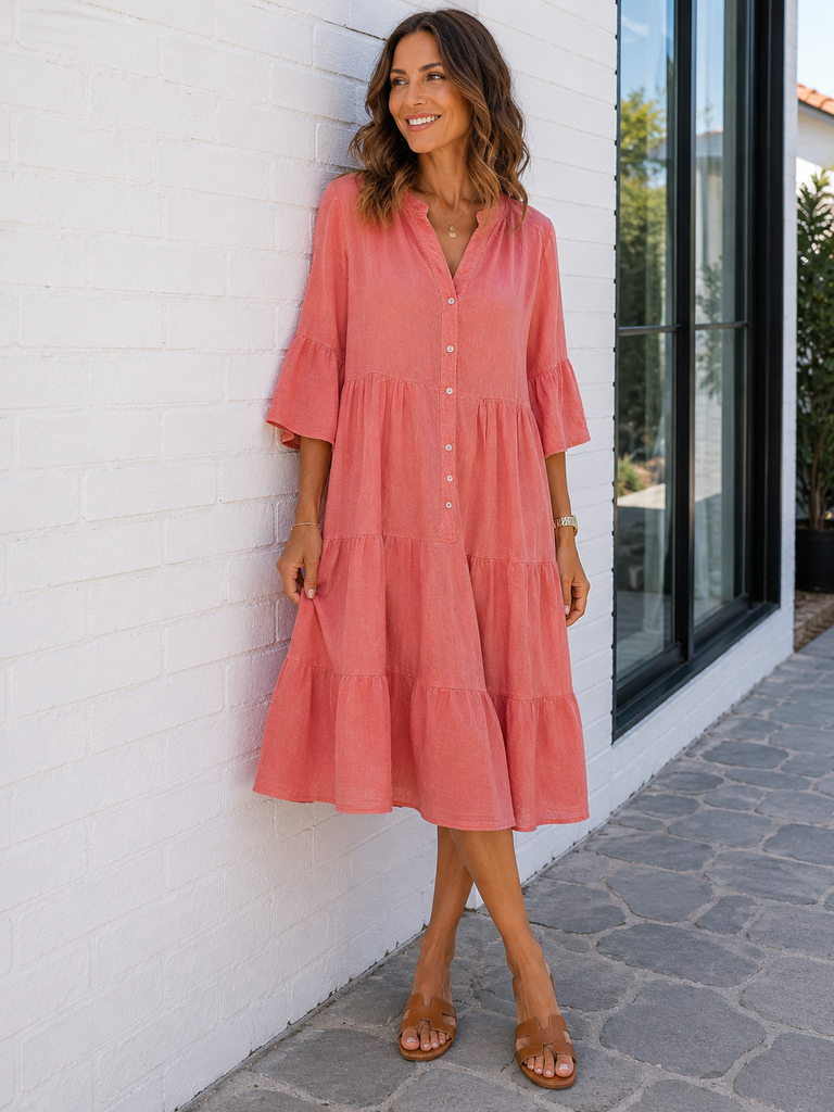Robe Helena corail