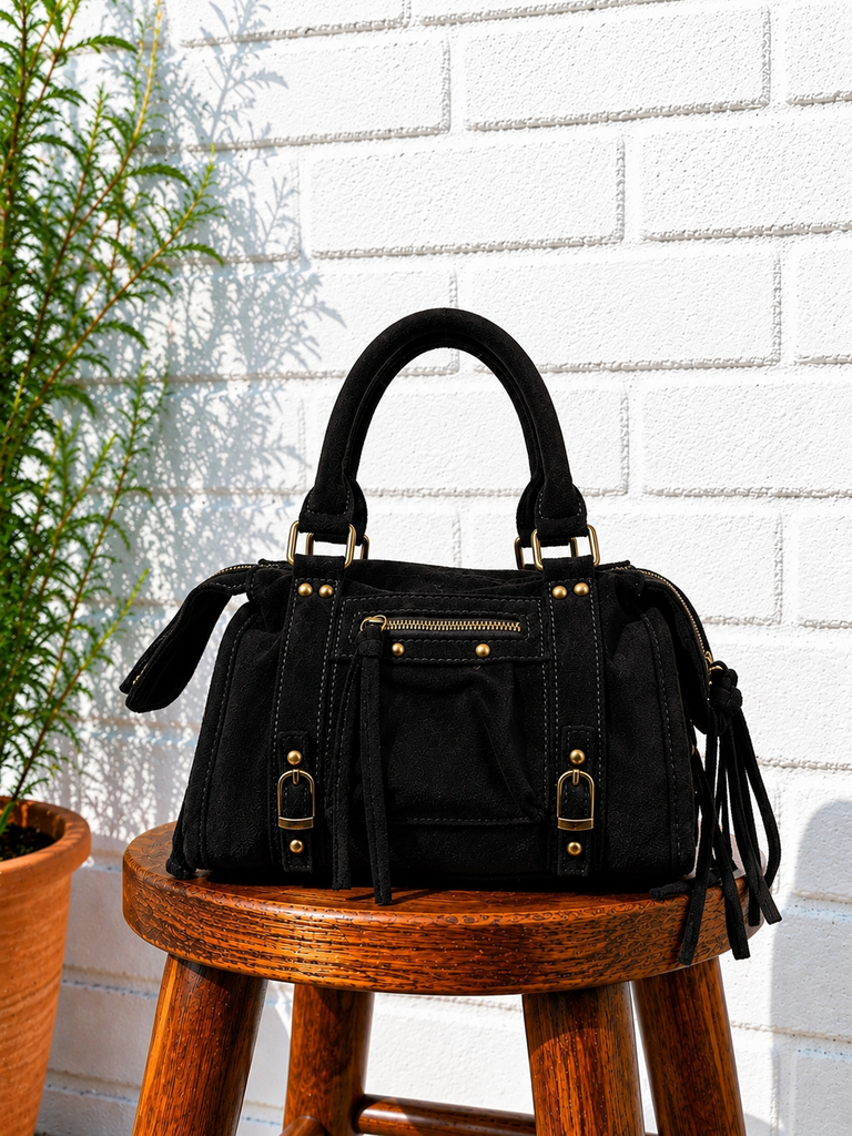 Sac gaga en suédine - noir