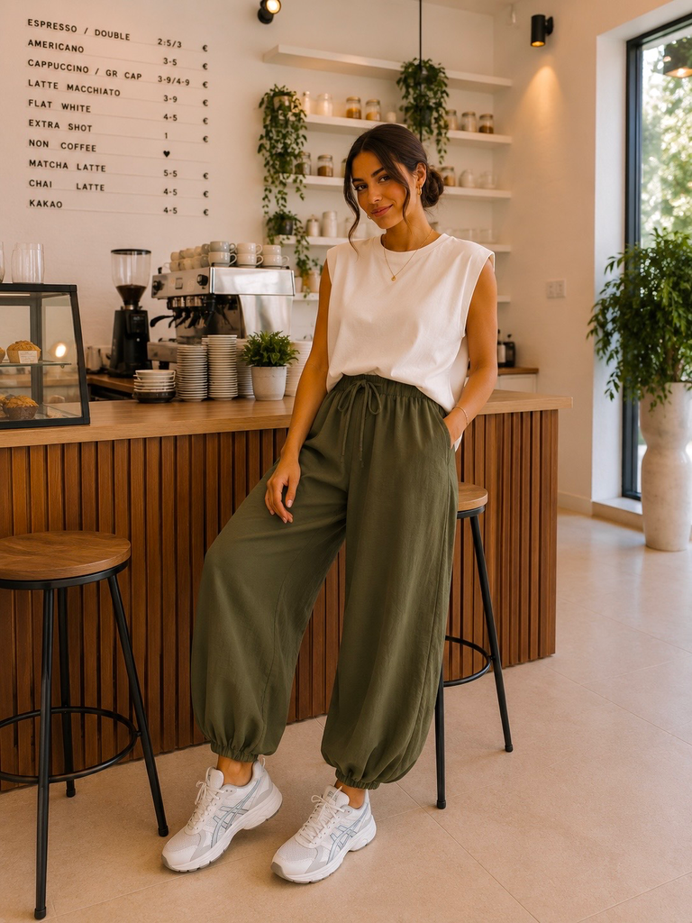 Pantalon Aladin - kaki