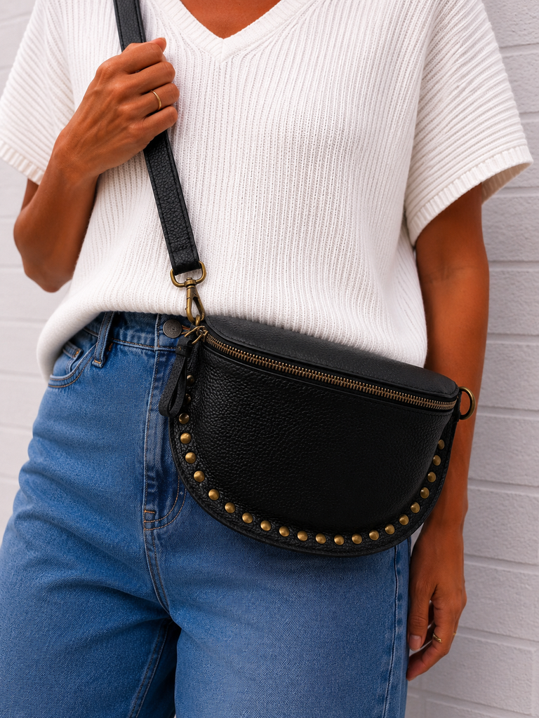 Sac Rosa cuir - noir