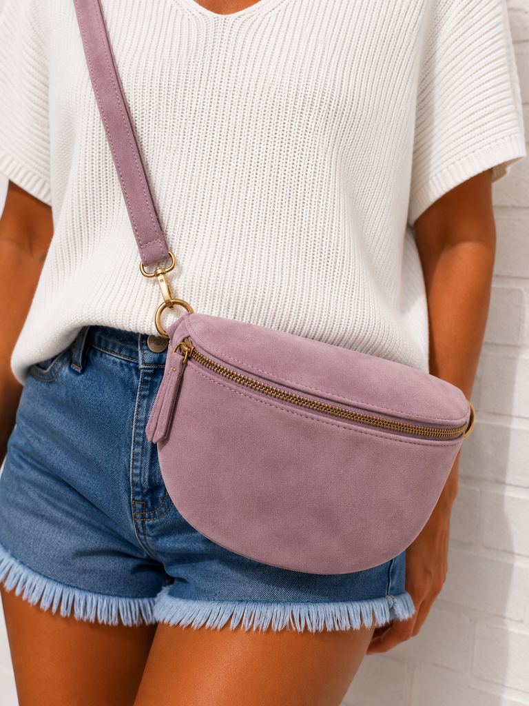 Sac Syna daim - rose