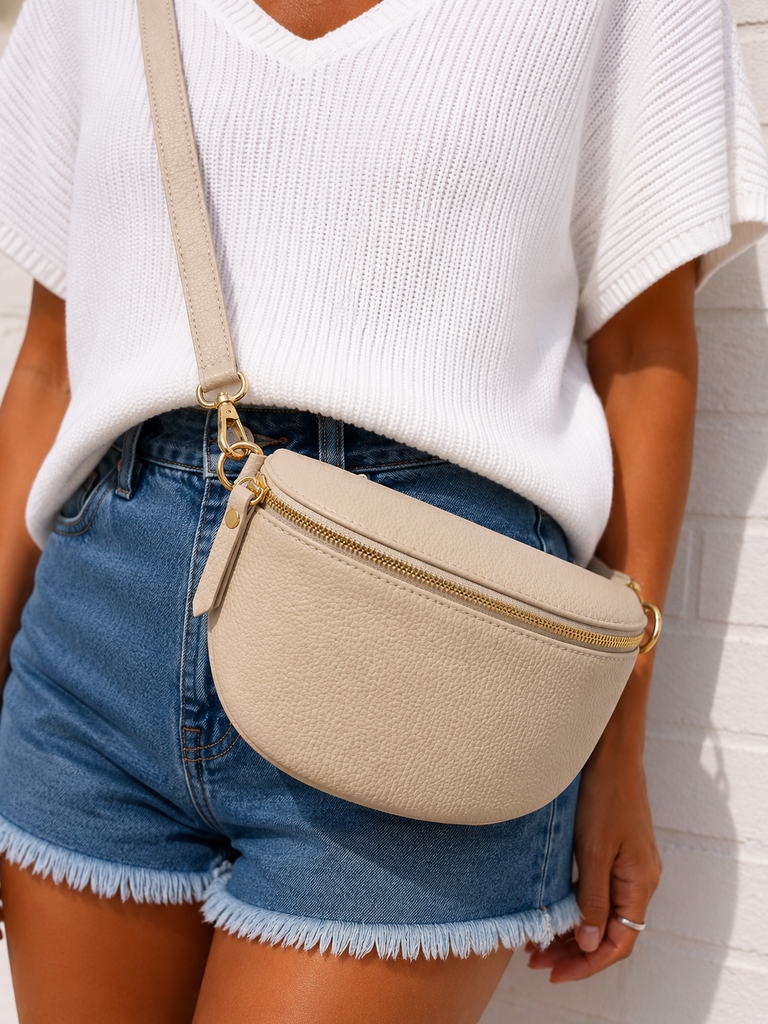 Sac Fina cuir - beige