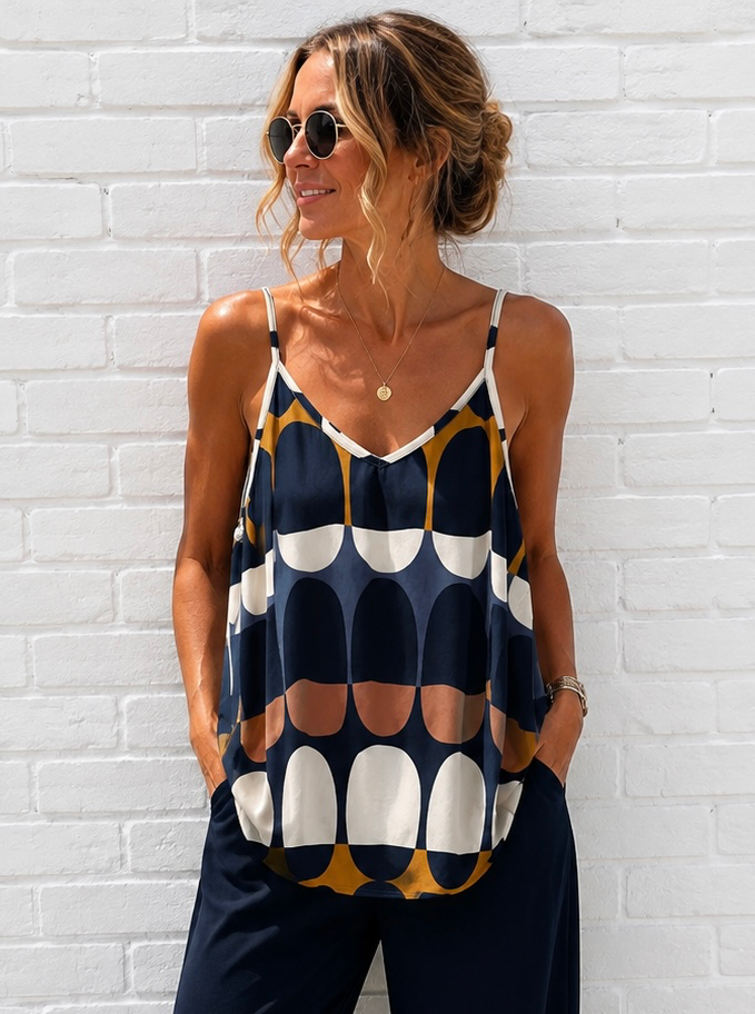 Top Tasnime - bleu marine