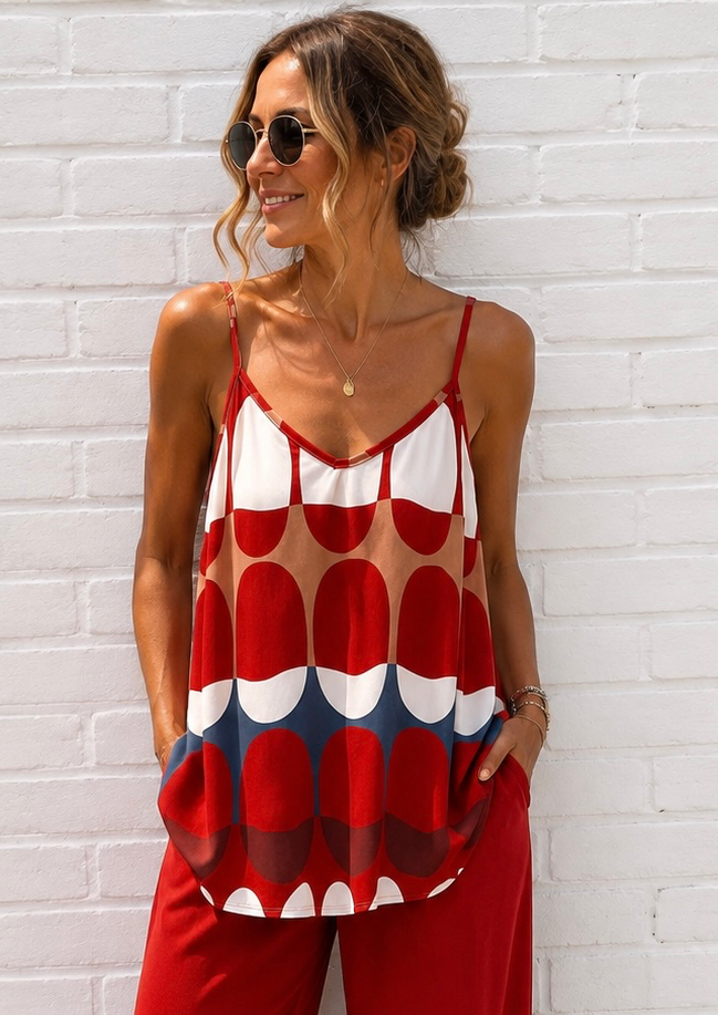 Top Tasnime - rouge