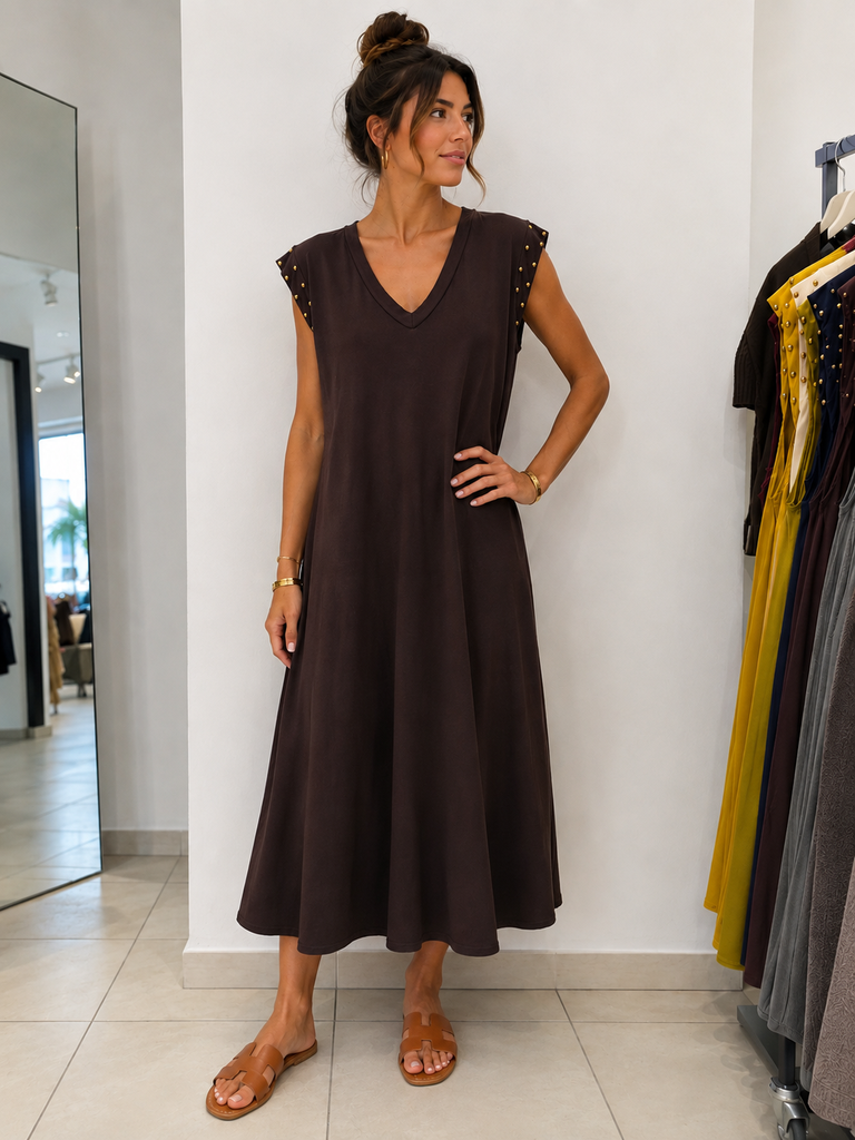 Robe Agostina - chocolat