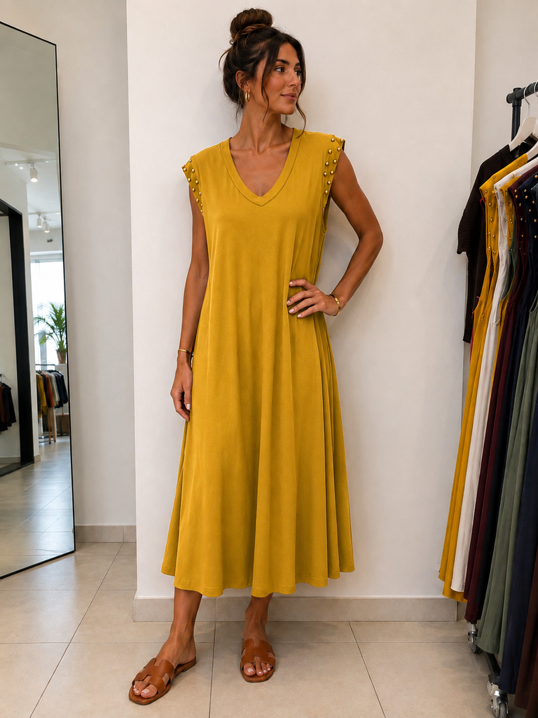 Robe Agostina - moutarde