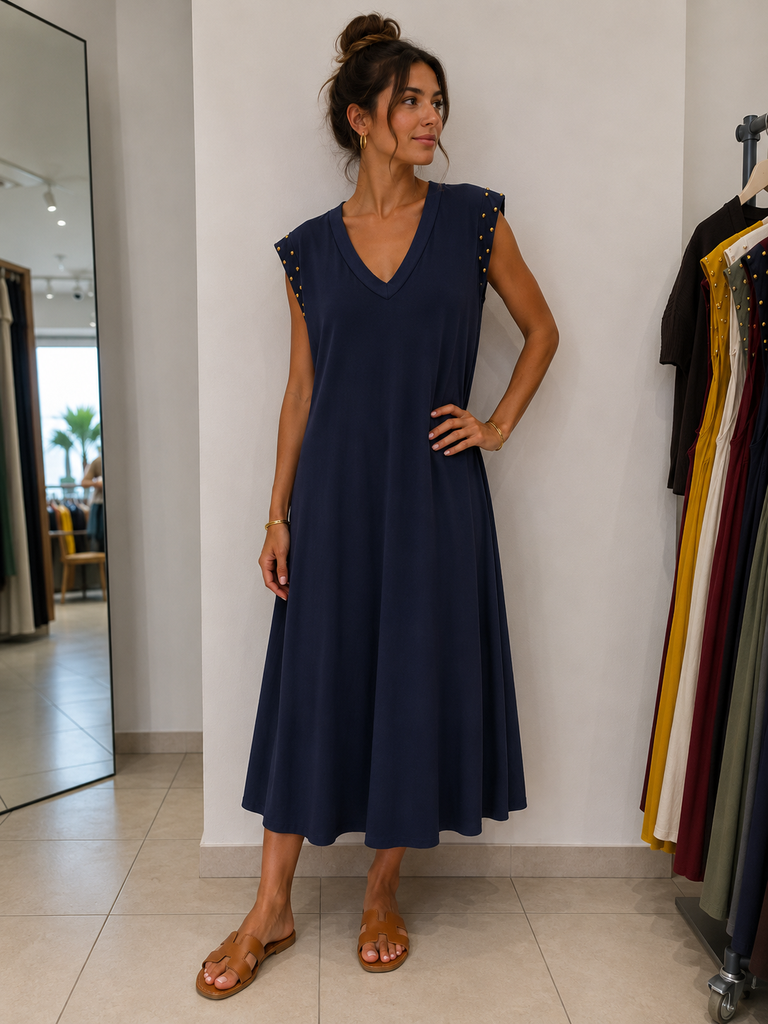 Robe Agostina - bleu marine