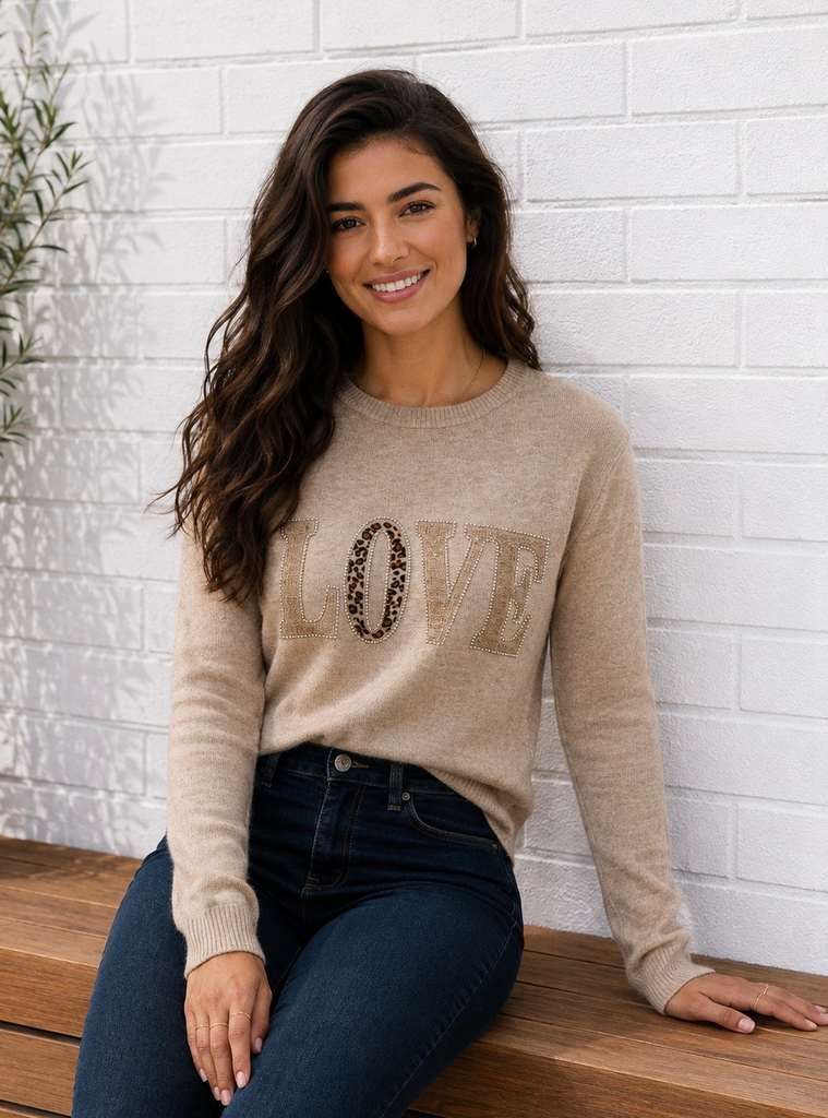 Pull Love - beige