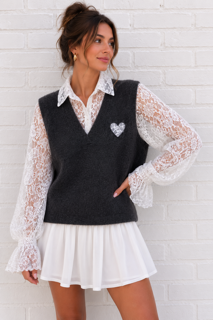 Pull Carina - gris foncé