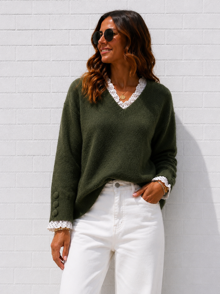 Pull Sandrine - kaki