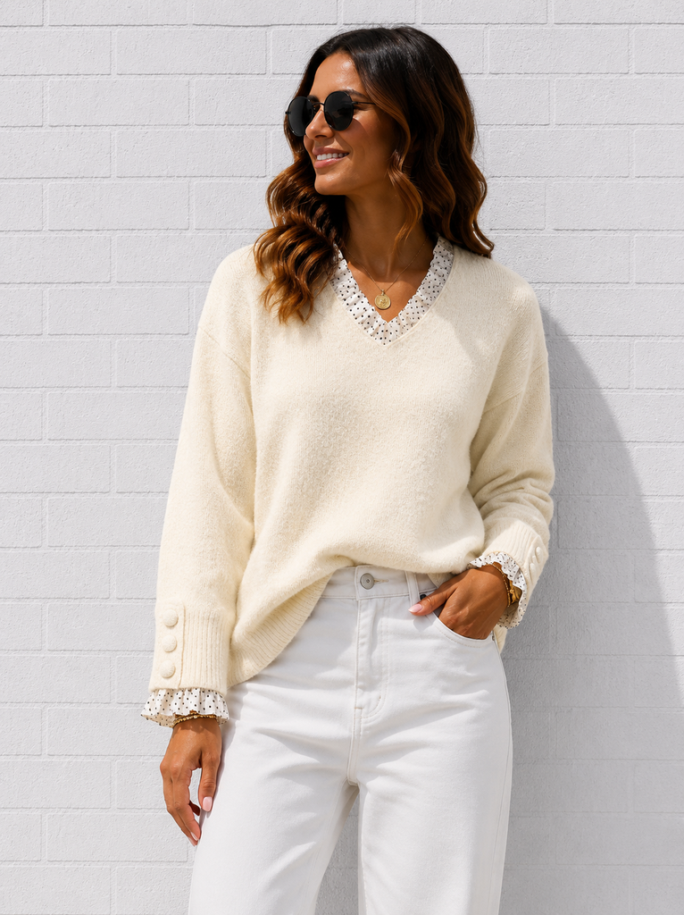 Pull Sandrine - crème