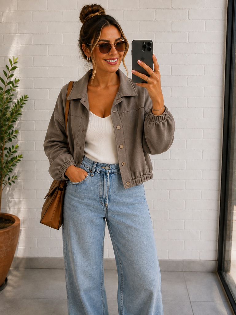 Veste Elina - taupe