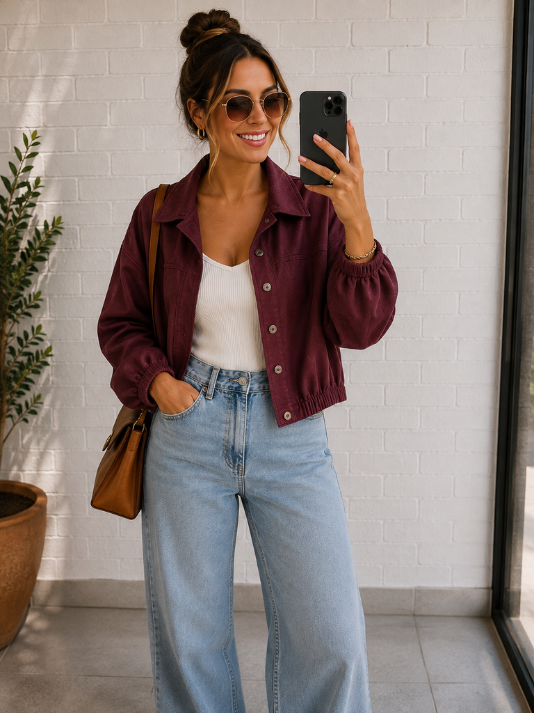 Veste Elina - bordeaux