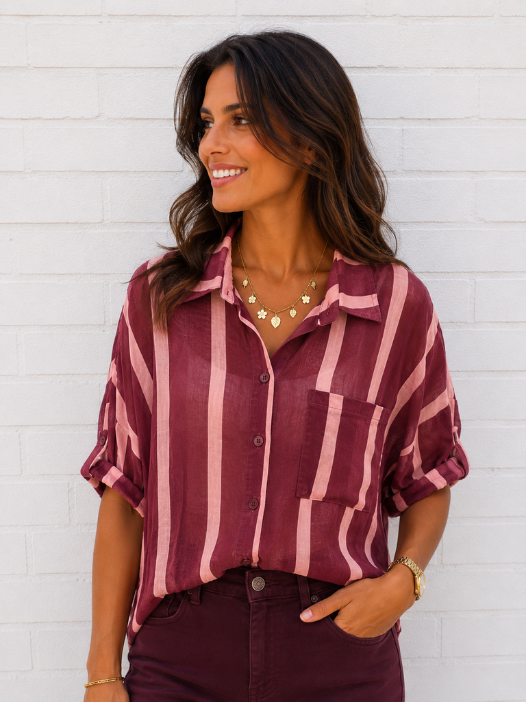 Chemise Marjorie - bordeaux