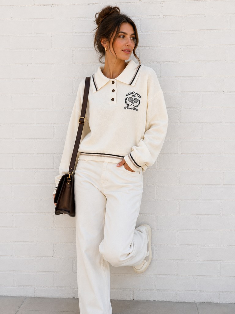 Pull Iris - blanc