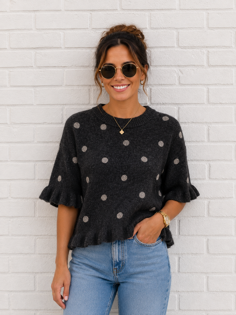 Pull Valentine - gris foncé