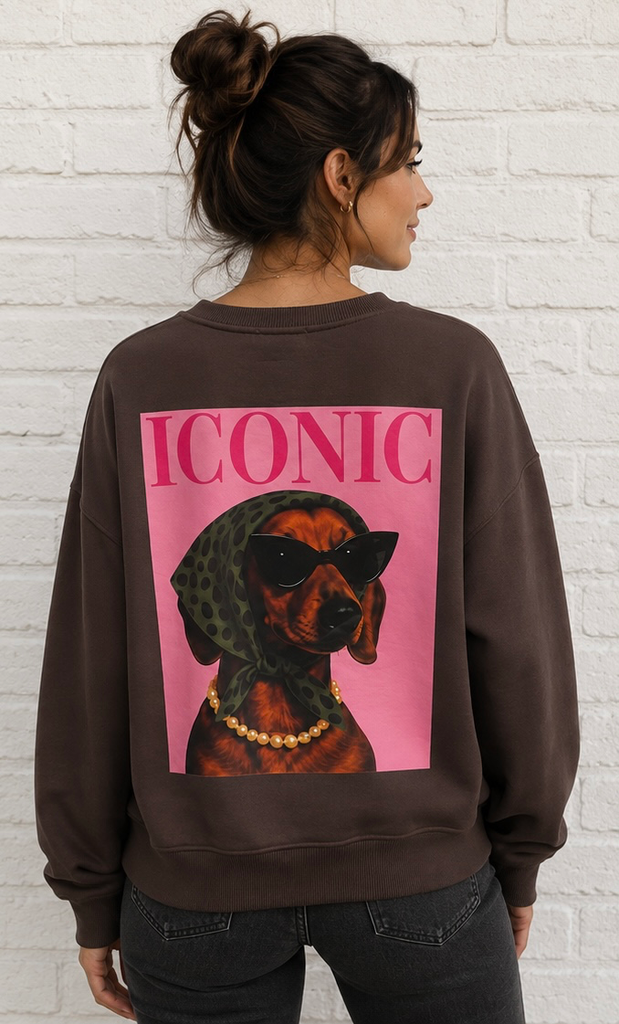 Sweat Iconic - chocolat