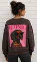 Sweat Iconic - chocolat