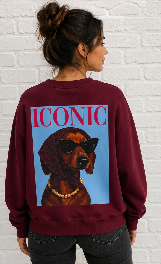 Sweat Iconic - Bordeaux