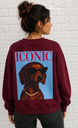 Sweat Iconic - Bordeaux