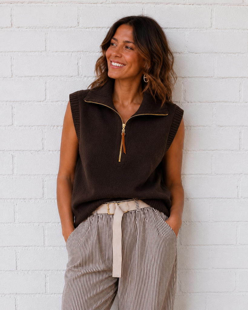 Pull Heidi - chocolat