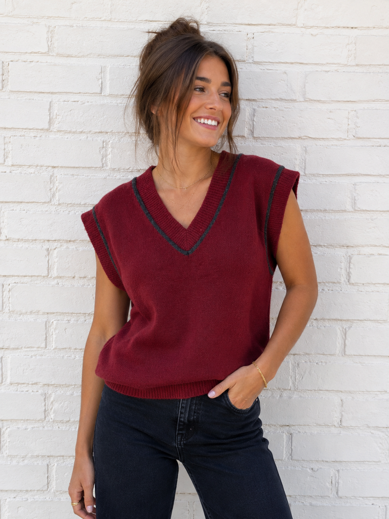 Pull Adelina - bordeaux
