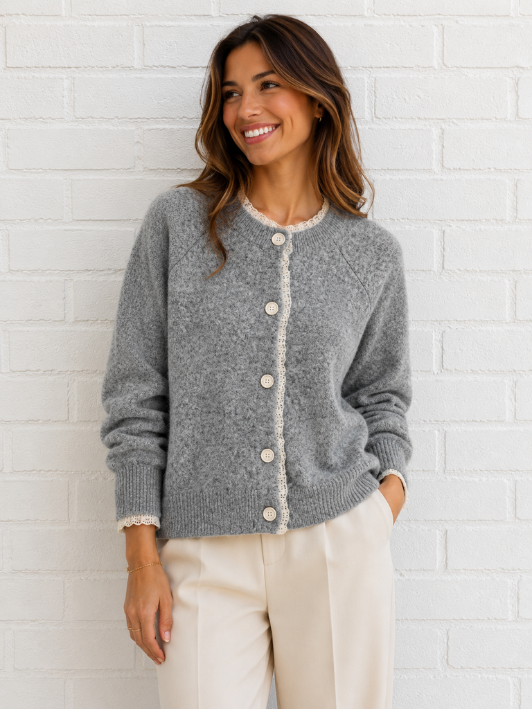 Gilet Bernadette - gris clair