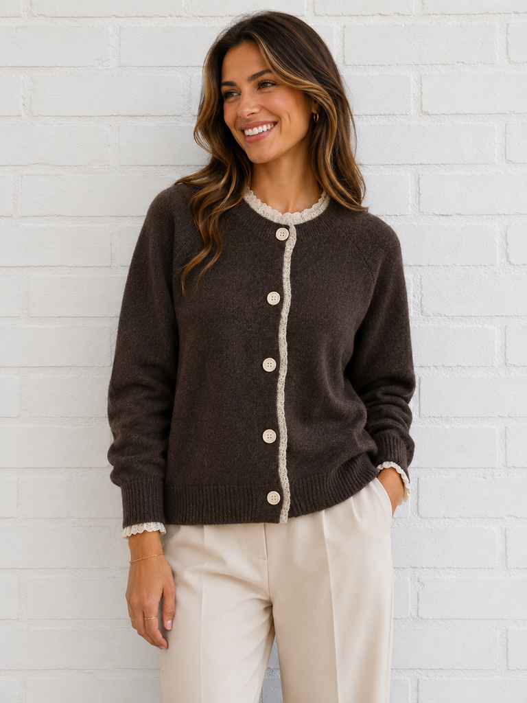 Gilet Bernadette - chocolat