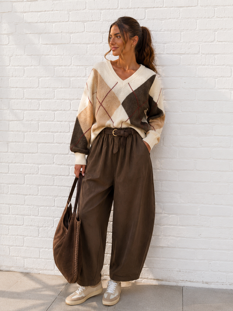 Pantalon Jenna - chocolat
