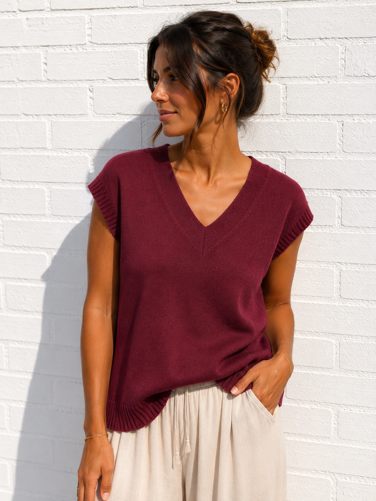 Pull Laure - bordeaux
