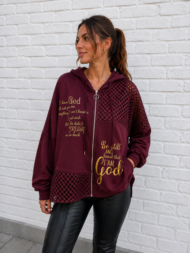 Gilet Sacha - bordeaux