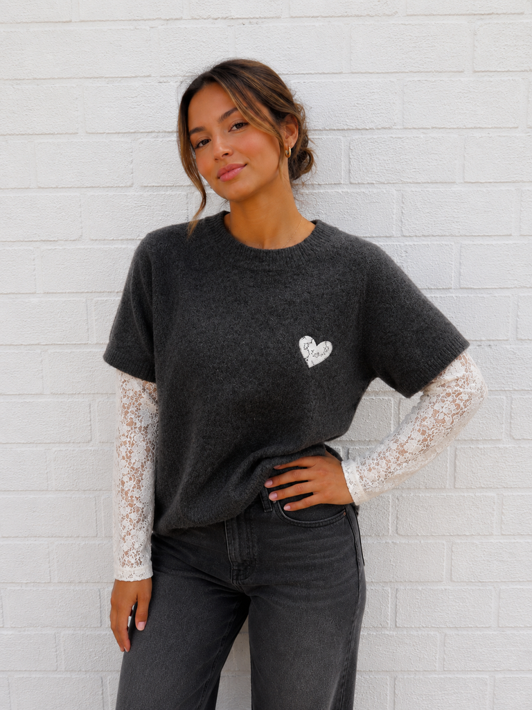 Pull Sandra - gris foncé