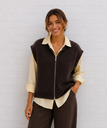 Gilet Alex - chocolat