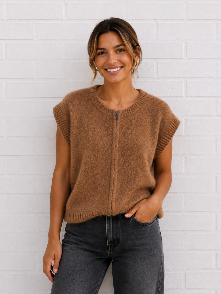 Gilet Alex - camel