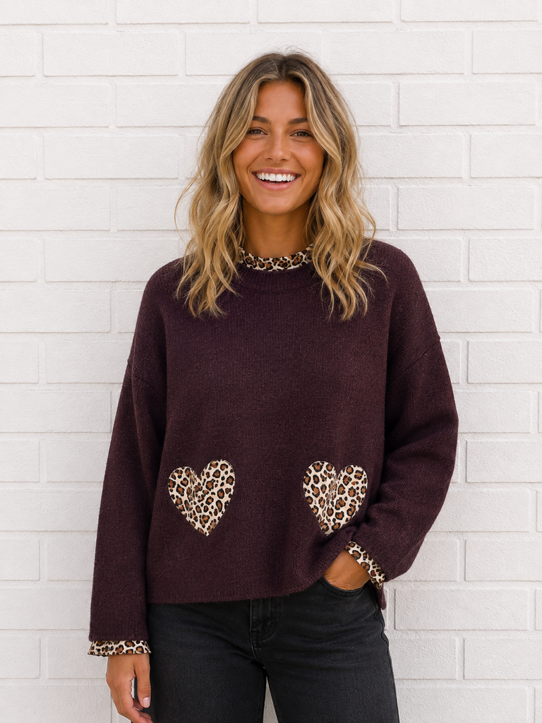 Pull Sarah - bordeaux