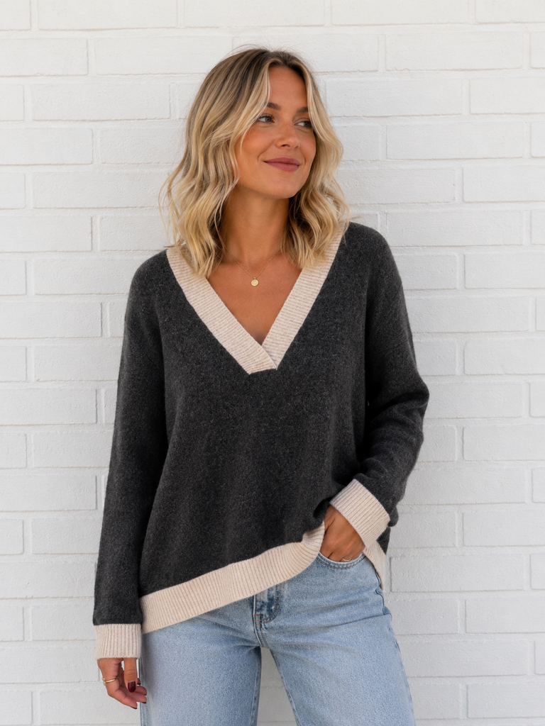 Pull Claudine - gris foncé