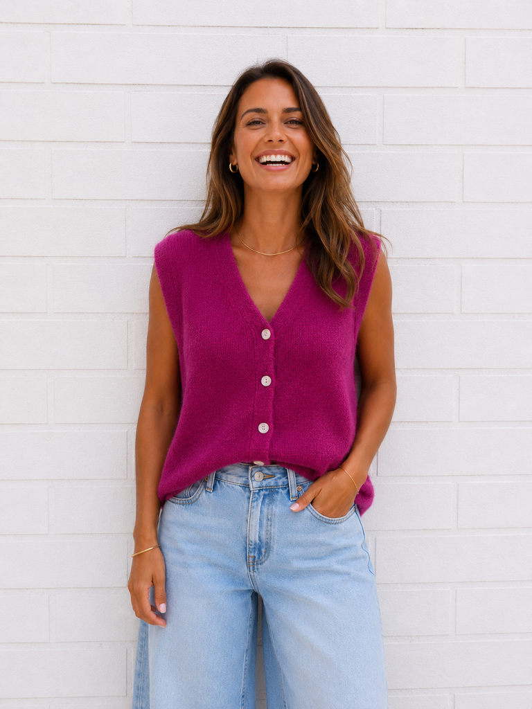 Gilet Loane - magenta
