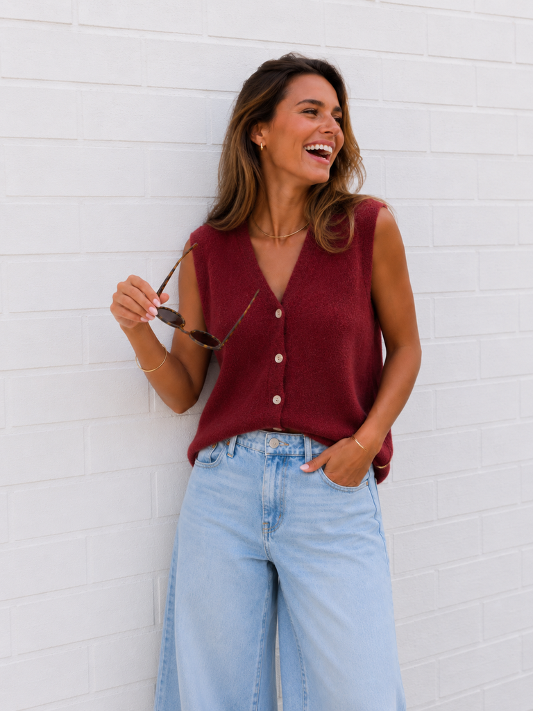 Gilet Loane - Bordeaux