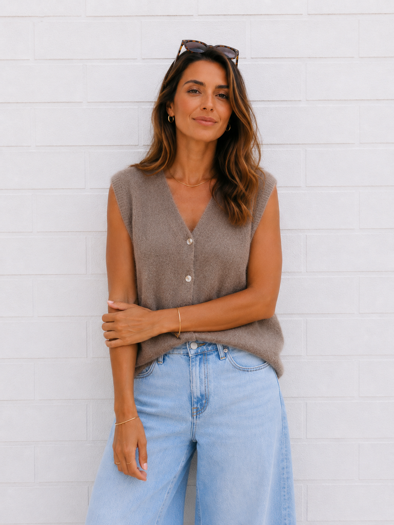 Gilet Loane - taupe