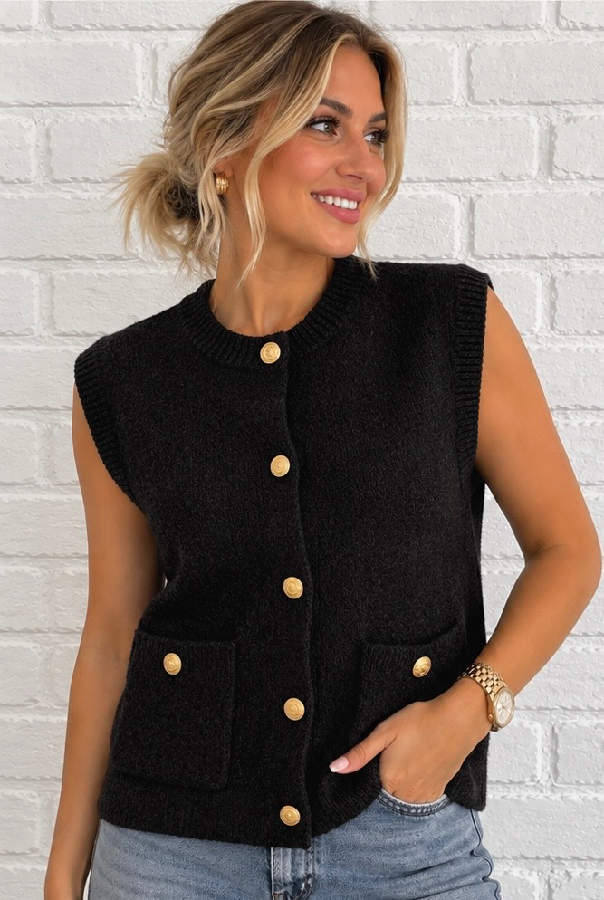 Gilet Louise - noir