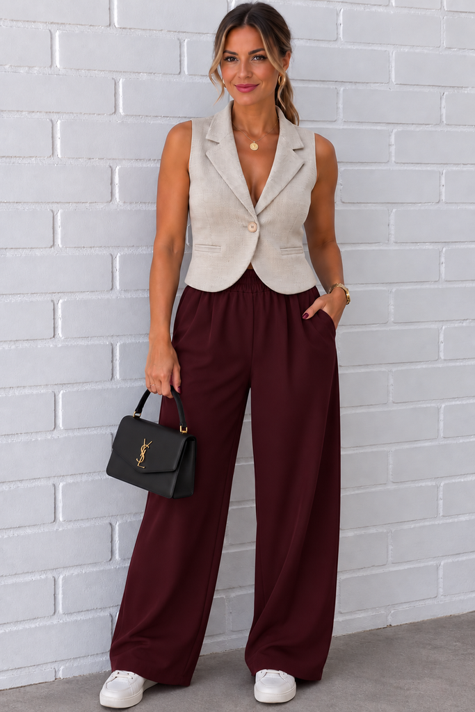 Pantalon Noah - bordeaux