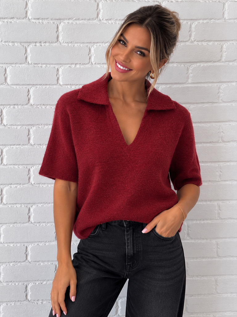 Pull Estelle - bordeaux
