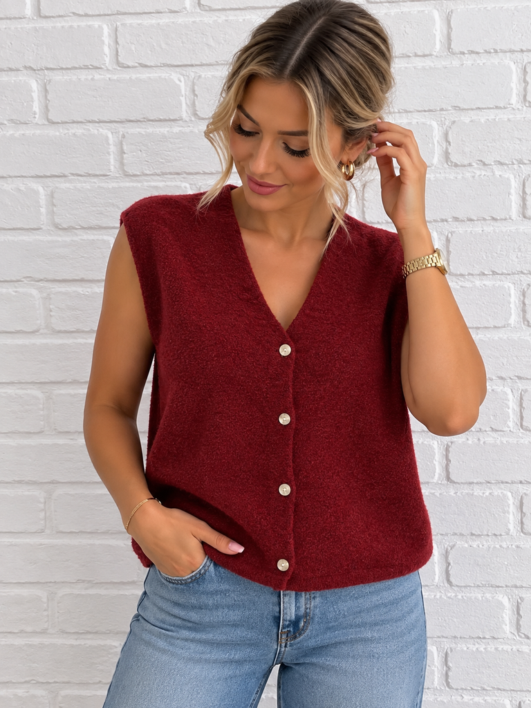 Gilet Maxime - bordeaux
