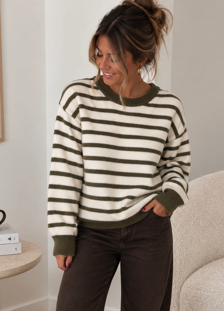 Pull Adèle - kaki