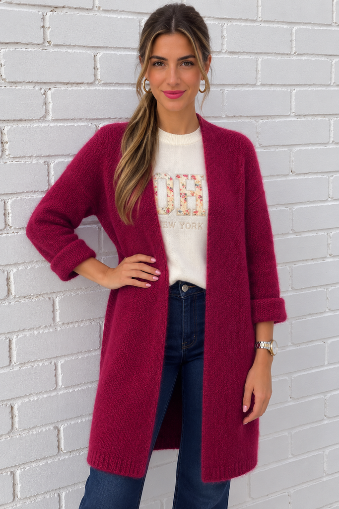 Gilet Odile - magenta