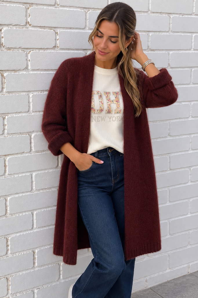 Gilet Odile - Bordeaux