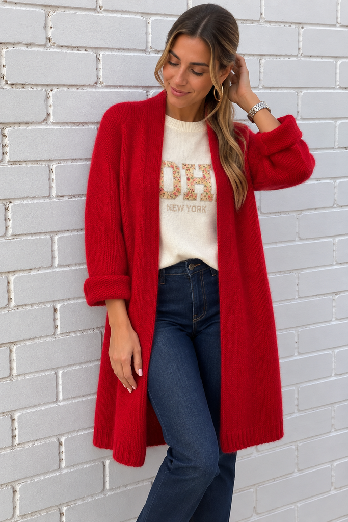Gilet Odile - rouge