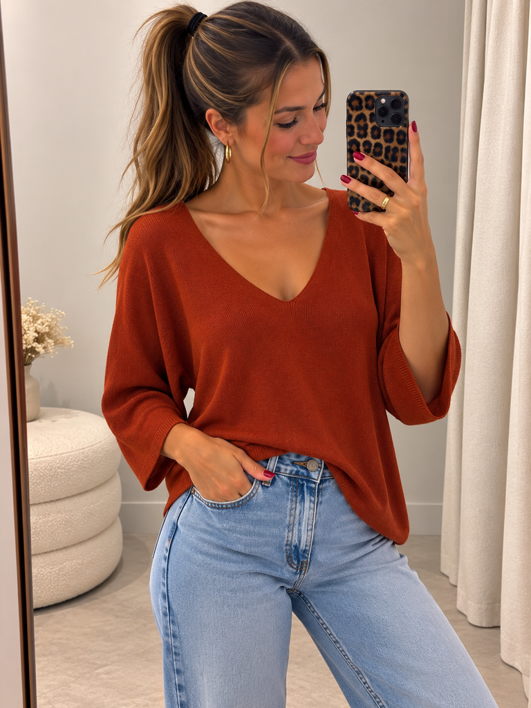 Blouse Shanna - brique